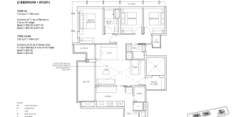 The-Continuum-Floor-Plans-3-bedroom-study-type-C9-singapore